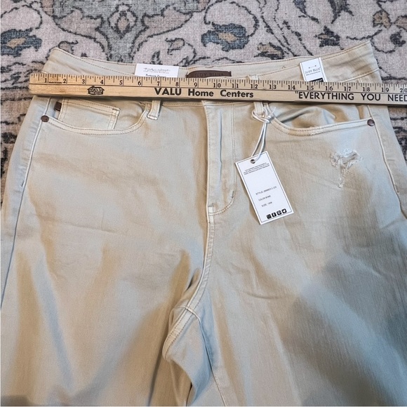 Judy Blue Tan Bone Garment Dyed High Waist Jeans JB88823 C-CO Women Sz. 18W NWT - Picture 6 of 8